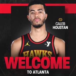 官方：老鹰正式签下了凯莱布·休斯坦